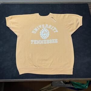 Vintage Tennessee Volunteers Flocked 1960s Raglan Sweatshirt Football Crewneck